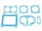 Набор прокладок компрессора а/м ЗИЛ, МАЗ, КРАЗ, УРАЛ 2-х цилиндрового с/о (5 наим. 6 шт., ПМБ-1, СИНИЙ, аналог: 130-350009-11 №1, 5336-3509012, 161.3509012 состав: 120-3509063, 130-3509103,  130-3509038, 130-3509043, 130-3509240) ЛЮКС, RUATI RN0124