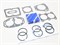 Набор прокладок компрессора а/м КАМАЗ 2-х цилиндрового с/о (8 наим. 12 шт., ПМБ, паронит, прокладки+кольца, аналог: 5320-3509015 № 2, 300-0679-000, состав: 5320-3509038, 5320-3509043, 5320-3509063,  5320-3509103, 740-3509403-10, 740-3509413, 130-3509163-1 RN0104